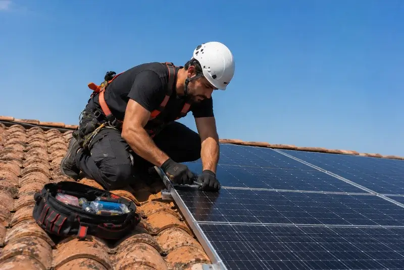 Maintenance et monitoring de panneaux solaires à Saint-Brès